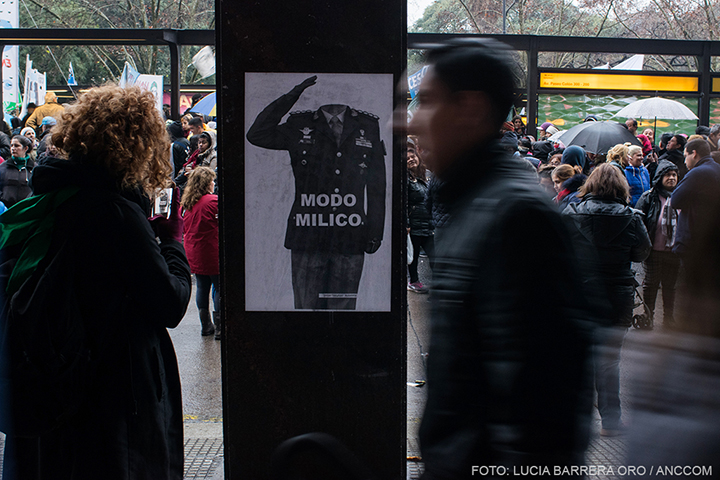 “No a la militarización de Argentina”