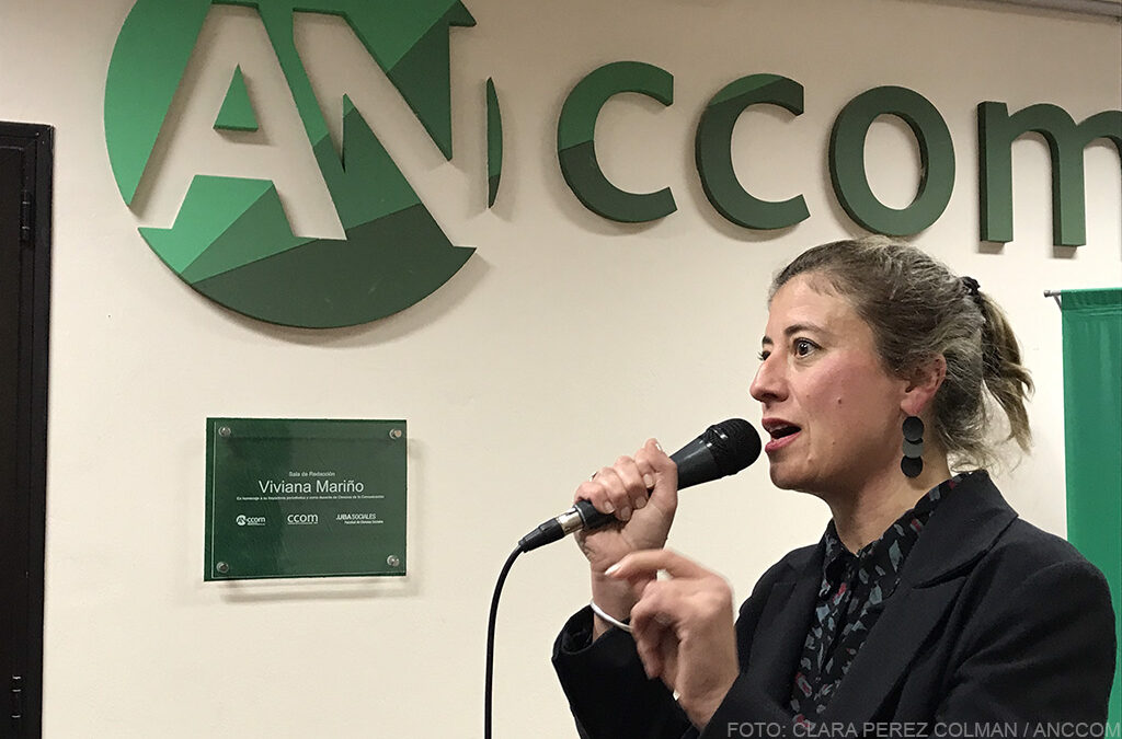 La Sala de Redacción de ANCCOM recibió el nombre de Viviana Mariño