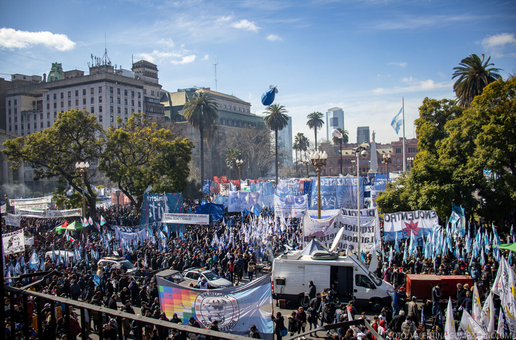 Marchar por el milagro del trabajo