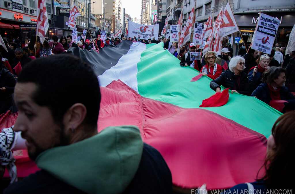 Masiva marcha contra el genocidio en Gaza
